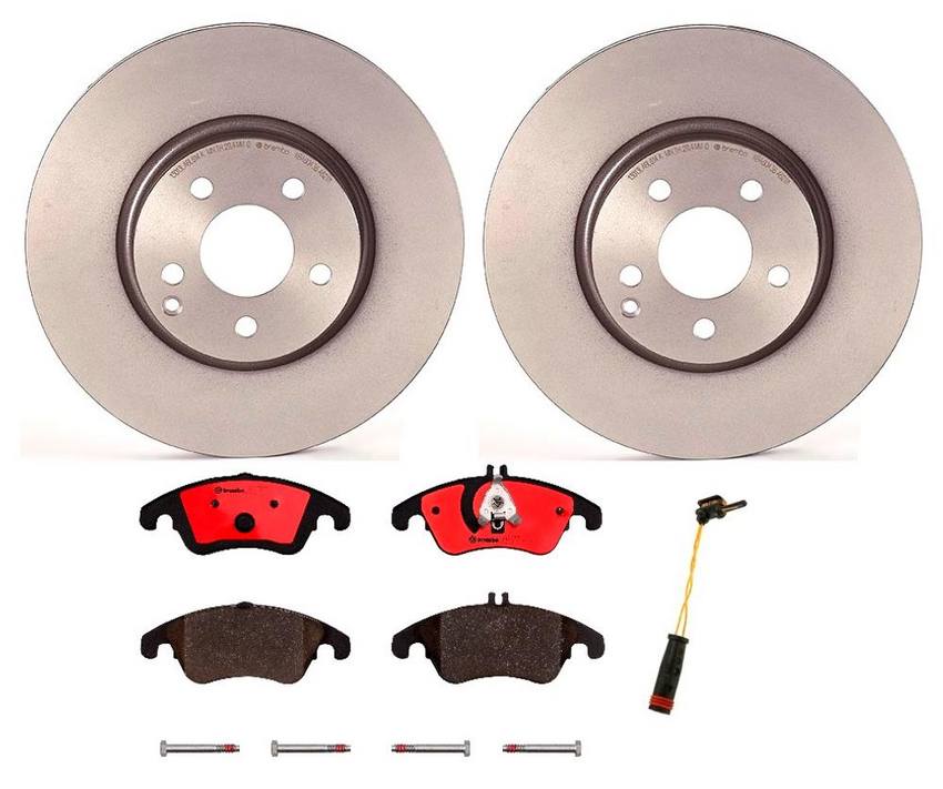 Mercedes Brakes Kit - Brembo Pads and Rotors Front (322mm) (Ceramic) 2115401717 - Brembo 1536016KIT